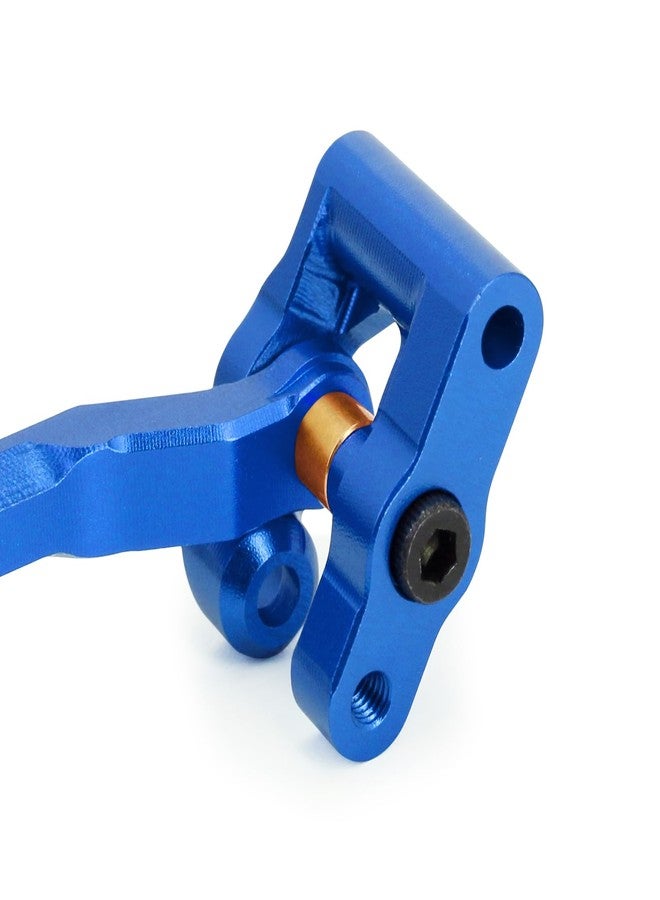 POLANTA RC Steering Set Aluminum Upgrade Parts Steering Assembly for Arrma 1/18 Granite Typhon GROM 1/16 Mojave GROM (Blue) - Image 3